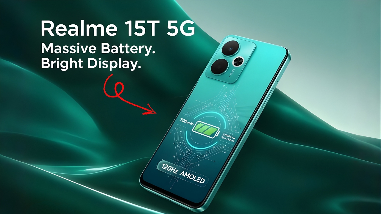Realme 15T 5G Launched With Massive Battery and Bright AMOLED Display
